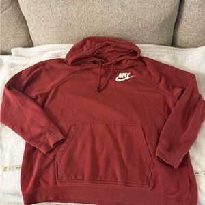 Nike Women's Dusty Red Hoodie Sweater